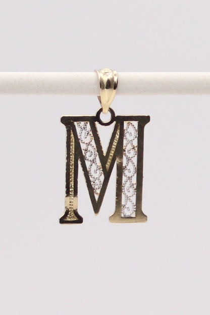 14K "M" Pendant