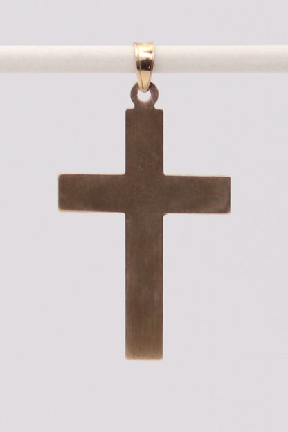 14K Yellow Gold Crucifix Pendant