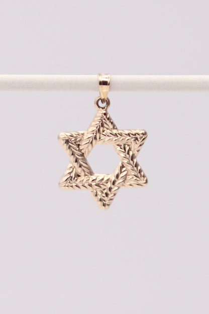 14K Star of David Pendant