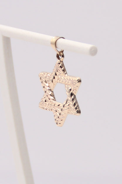 14K Star of David Pendant