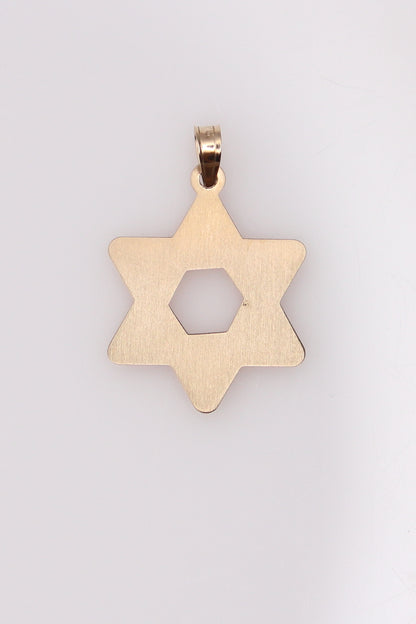 14K Star of David Pendant