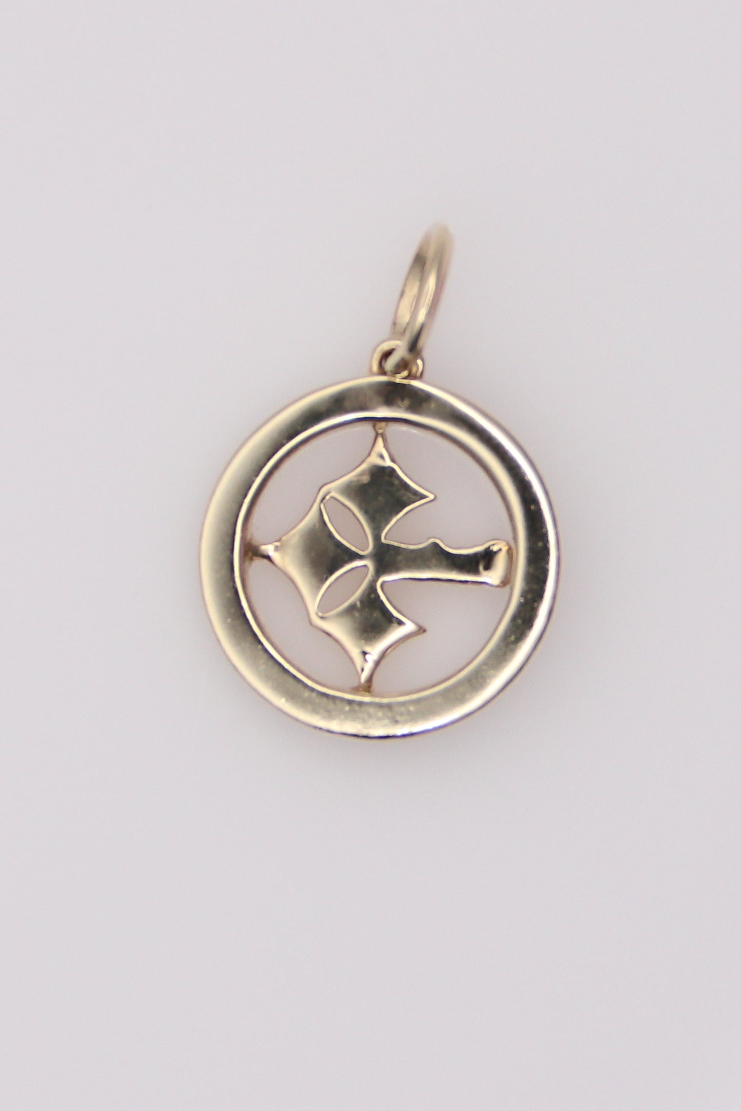 10K Moissanite Steeler's Pendant