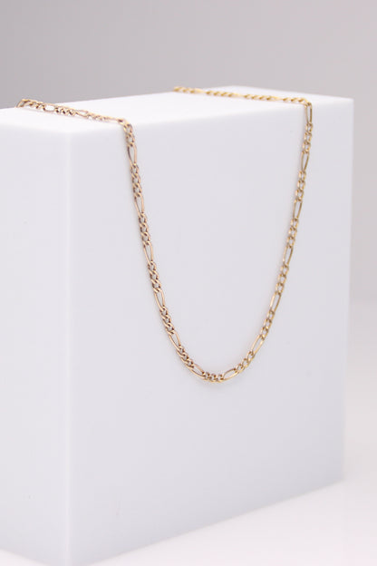 14K Yellow Gold Figaro Necklace