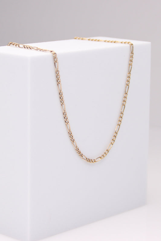 14K Yellow Gold Figaro Necklace