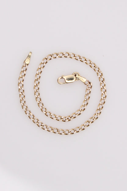 10K Two-Tone Curb Bracelet