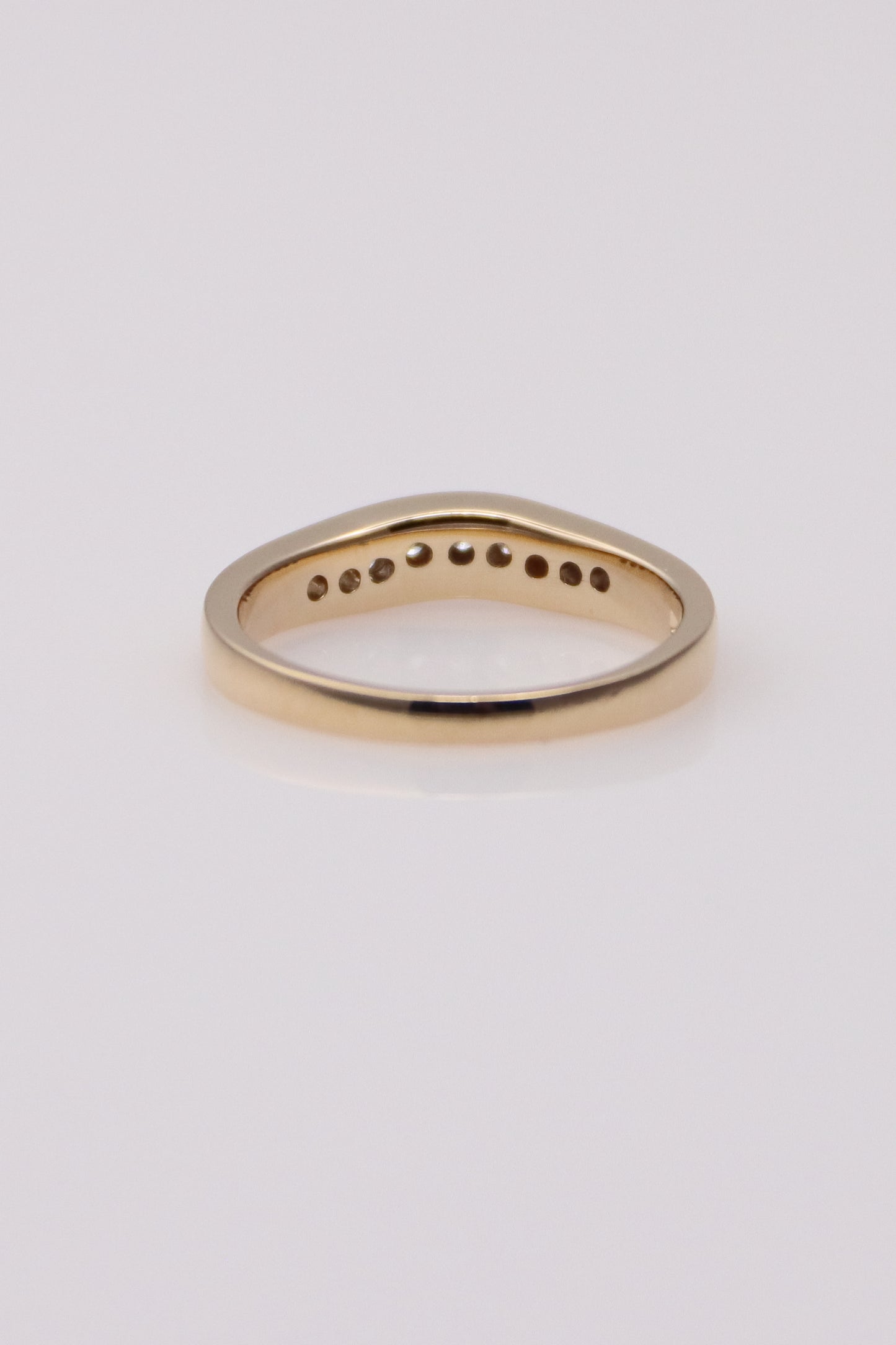 14K Yellow Gold Diamond Band