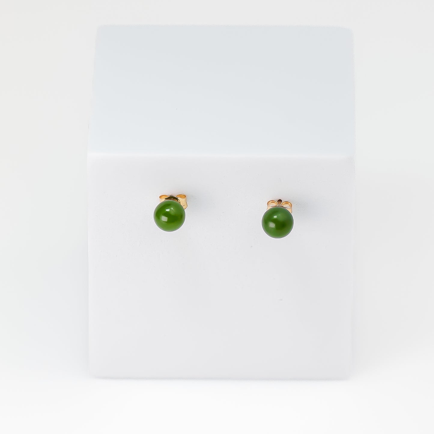 14k Jade studs