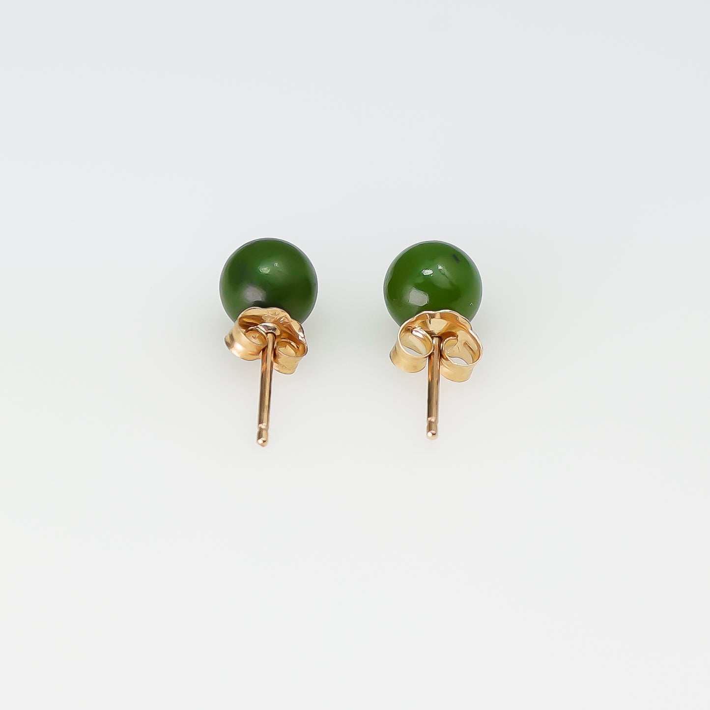 14k Jade studs