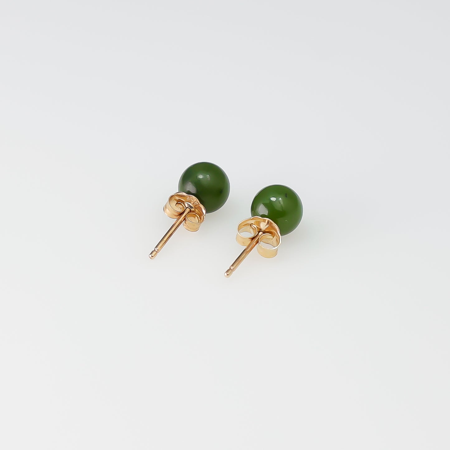 14k Jade studs