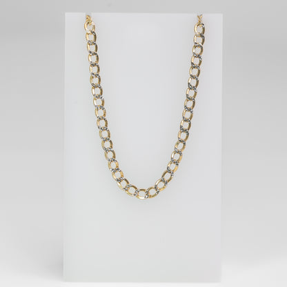 14K Two-Tone Curb Necklace