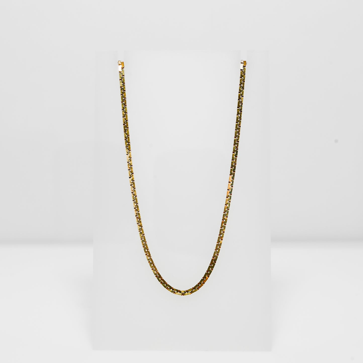 14K Yellow Gold Serpentine Style Necklace