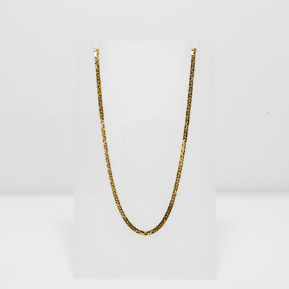 14K Yellow Gold Serpentine Style Necklace