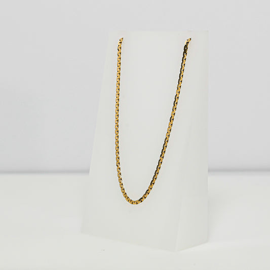 14K Yellow Gold Serpentine Style Necklace