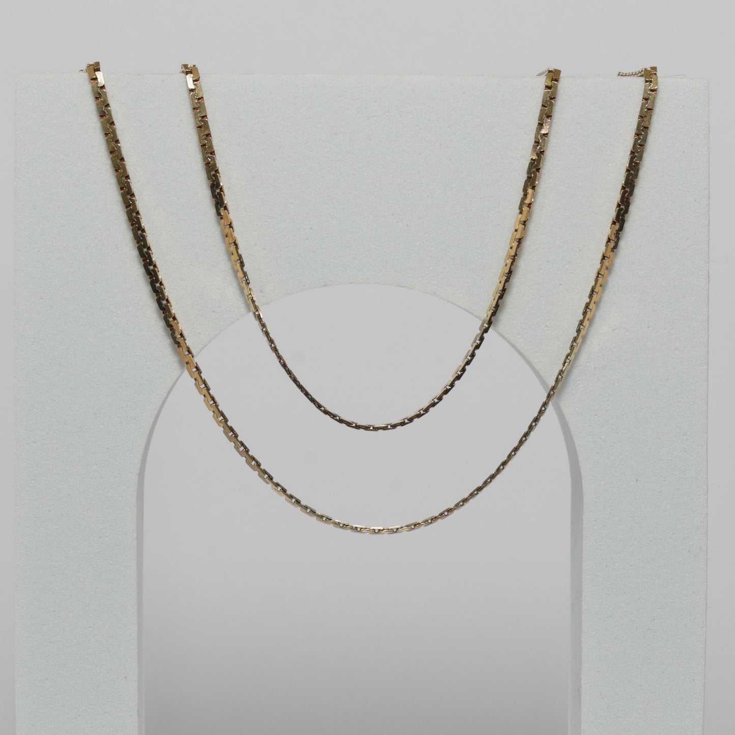 14K Yellow Gold Serpentine Style Necklace