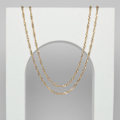 14K Singapore Necklace