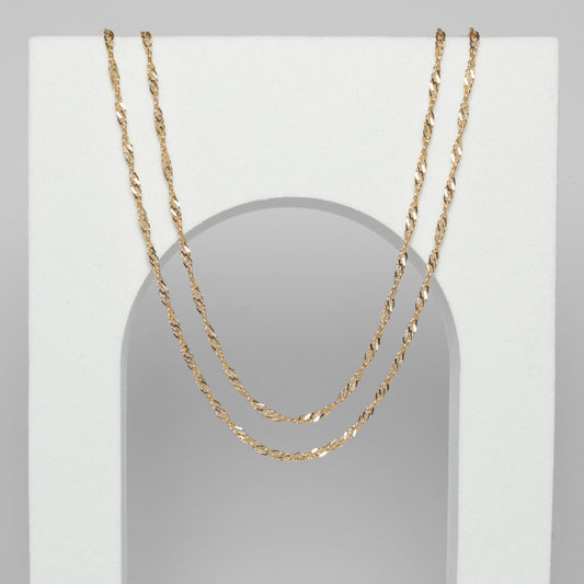 14K Singapore Necklace