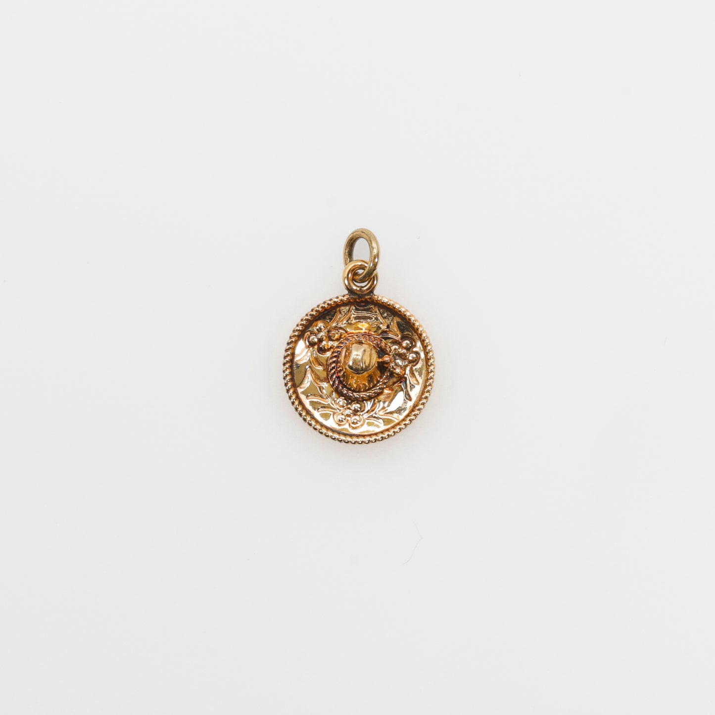 14K Yellow Gold Hat Pendant