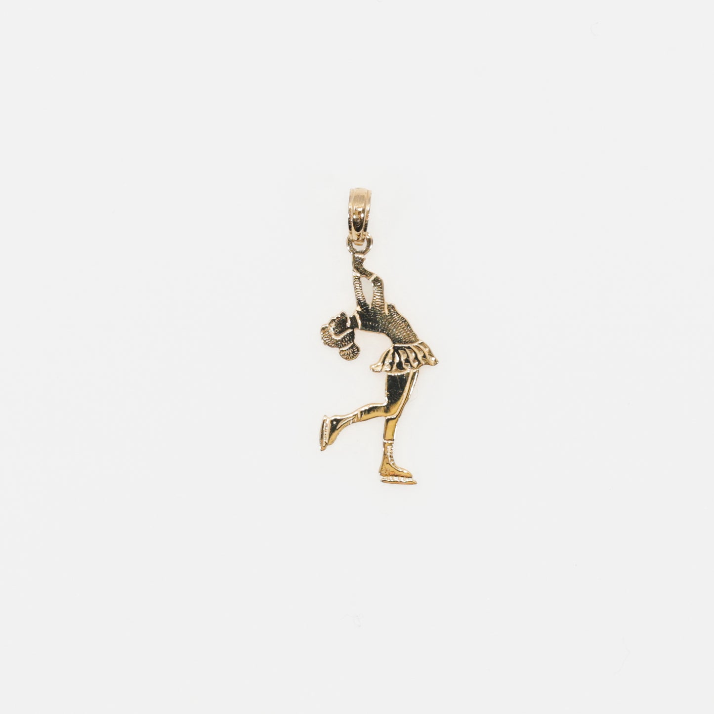 14K Figure Skater Pendant