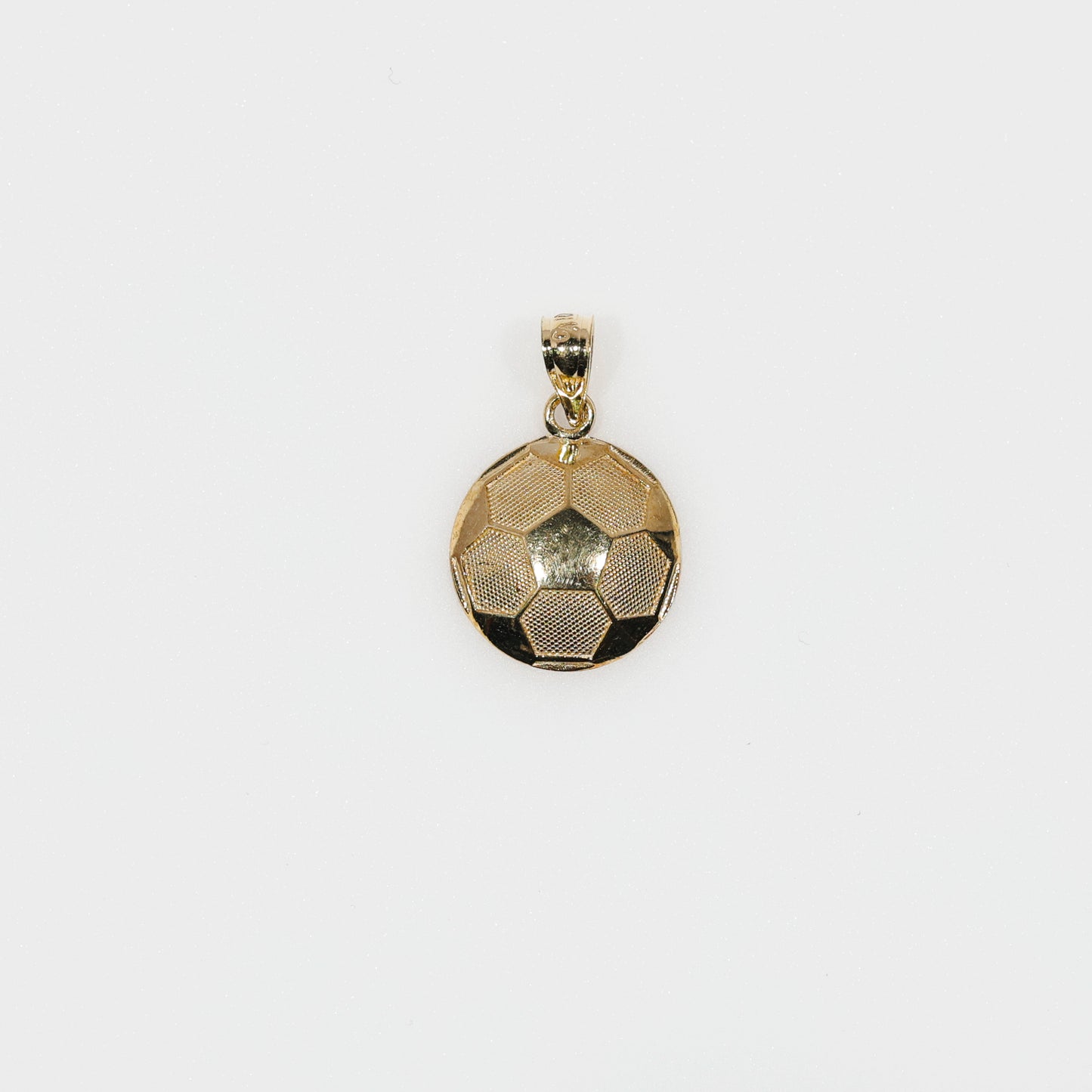 10K Yellow Gold Soccerball Pendant