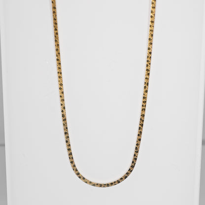 14K Reversible Herringbone Necklace