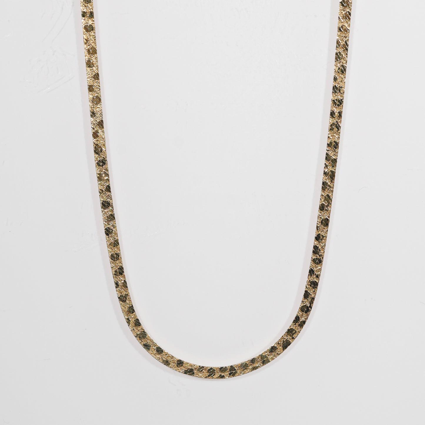 14K Reversible Herringbone Necklace