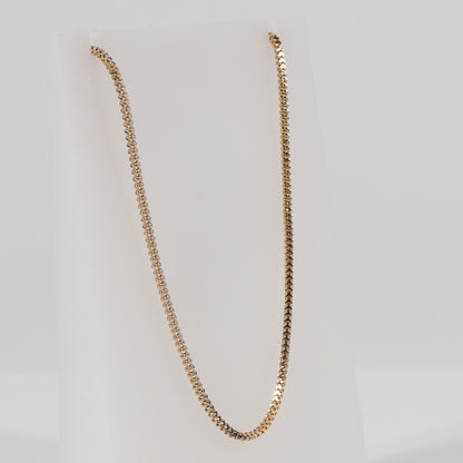 14k Yellow Gold Franco Link Necklace