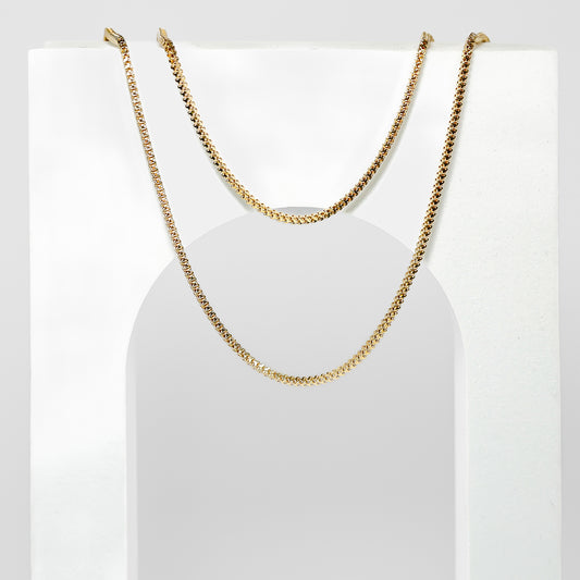 14k Yellow Gold Franco Link Necklace