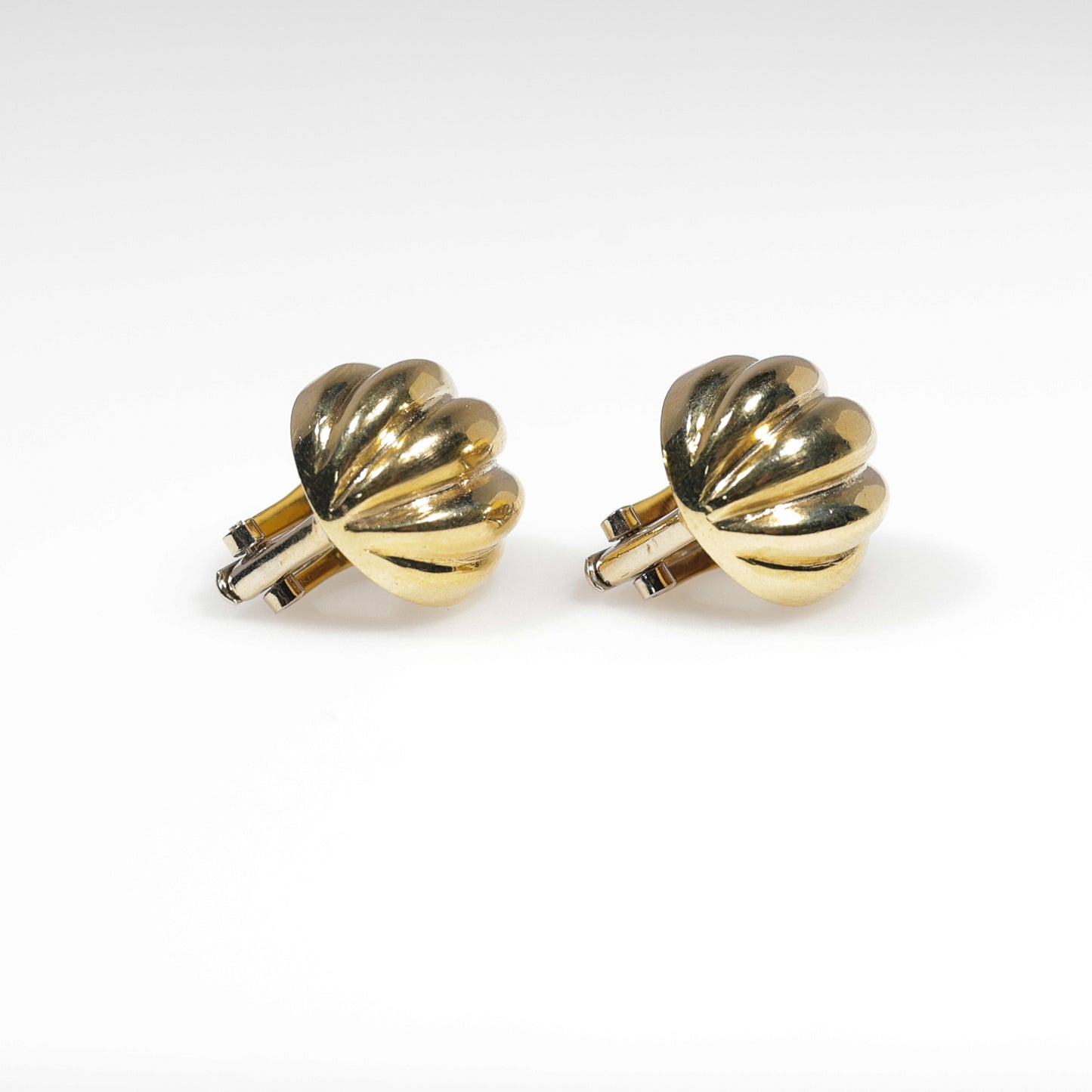 14K Yellow Gold Shell Earrings