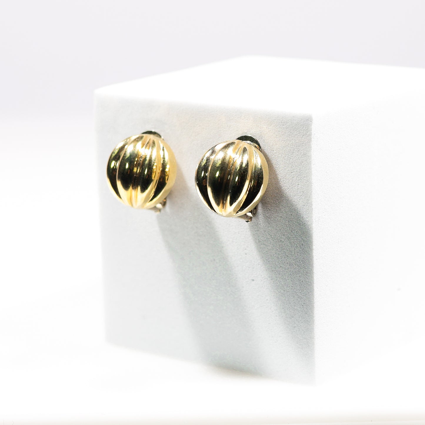 14K Yellow Gold Shell Earrings