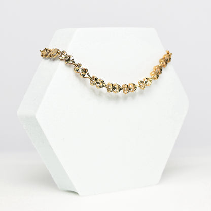 14K Yellow Gold Heart Bracelet