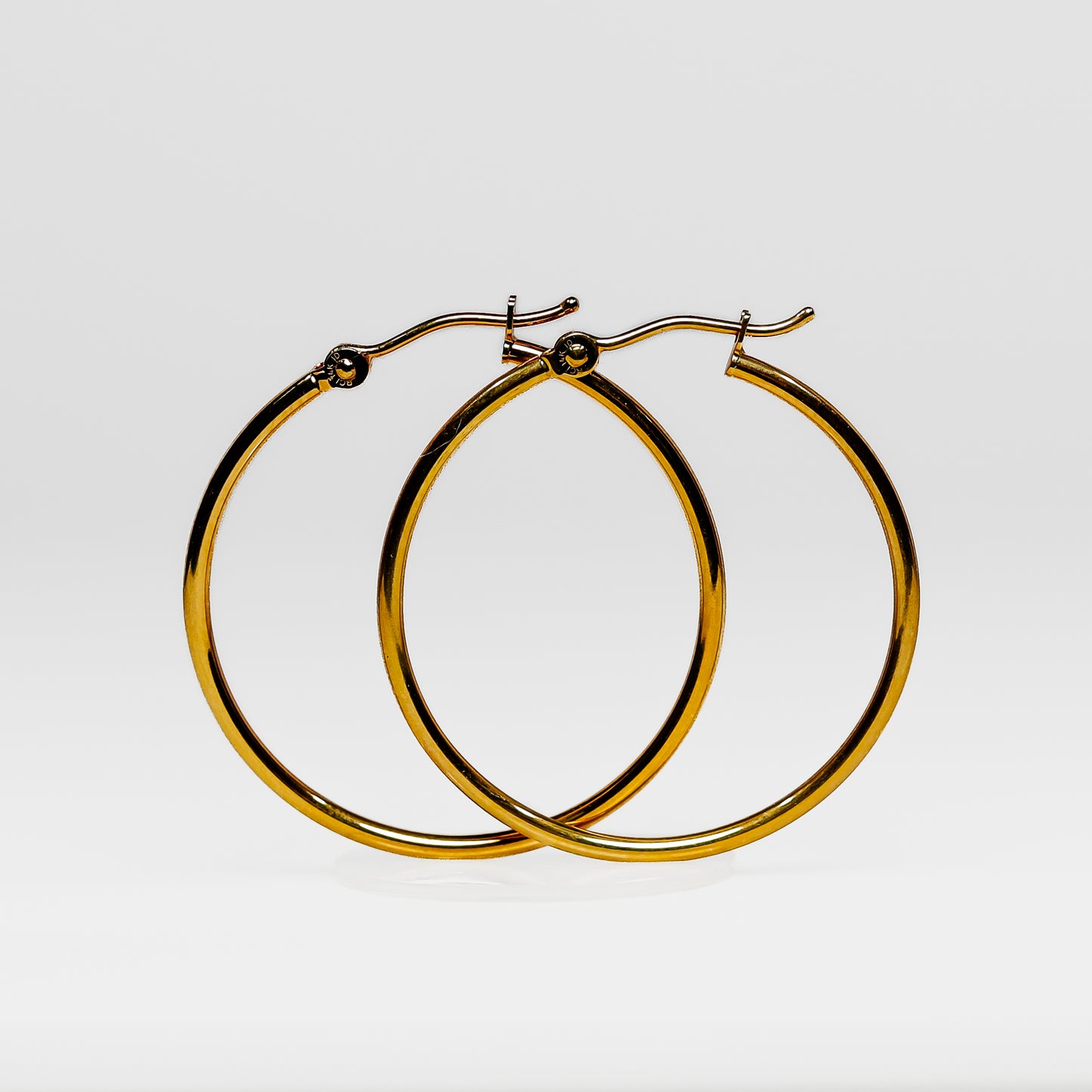 14K Yellow Gold Hoops