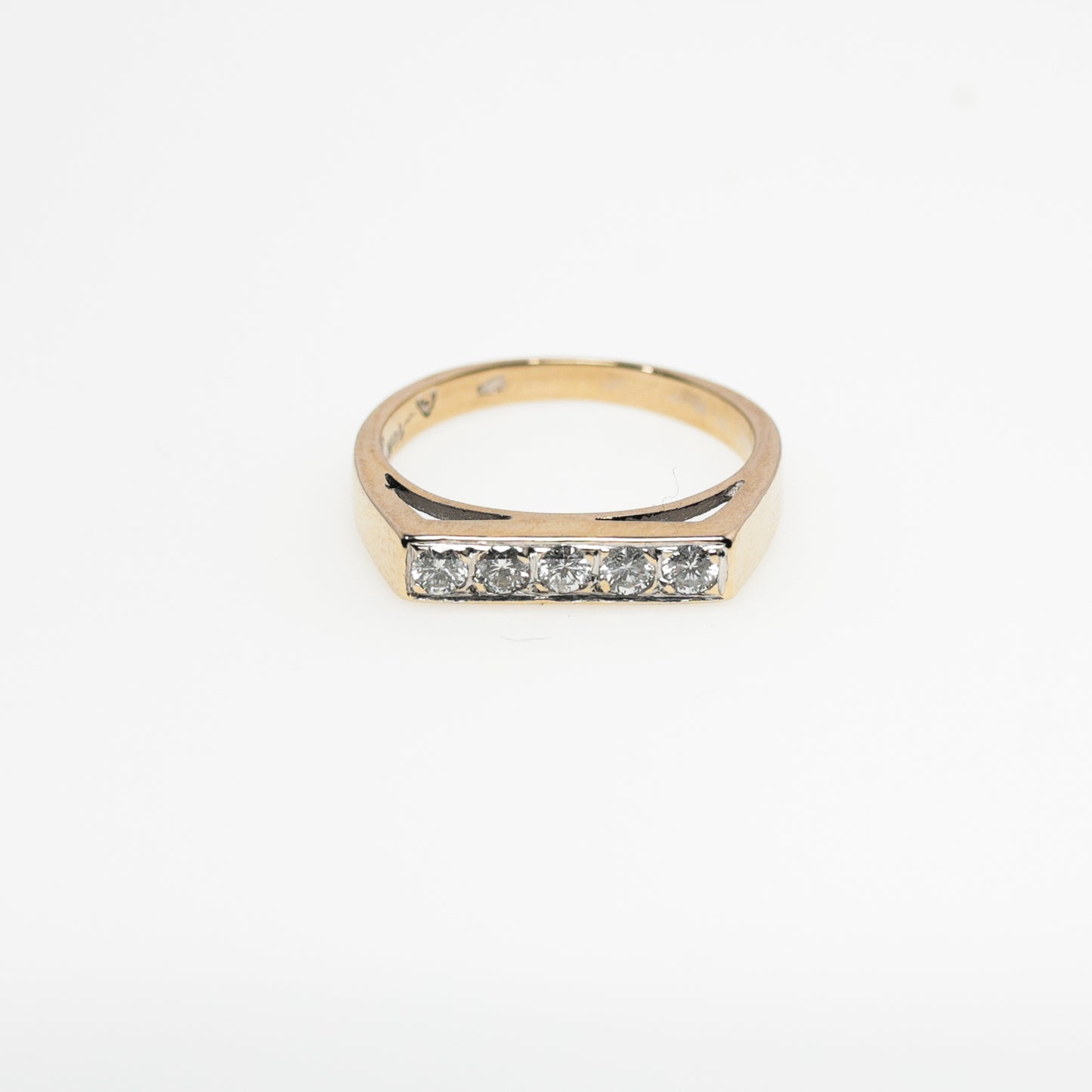 14K Gold Diamond Band