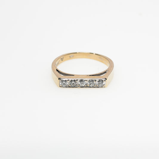 14K Gold Diamond Band