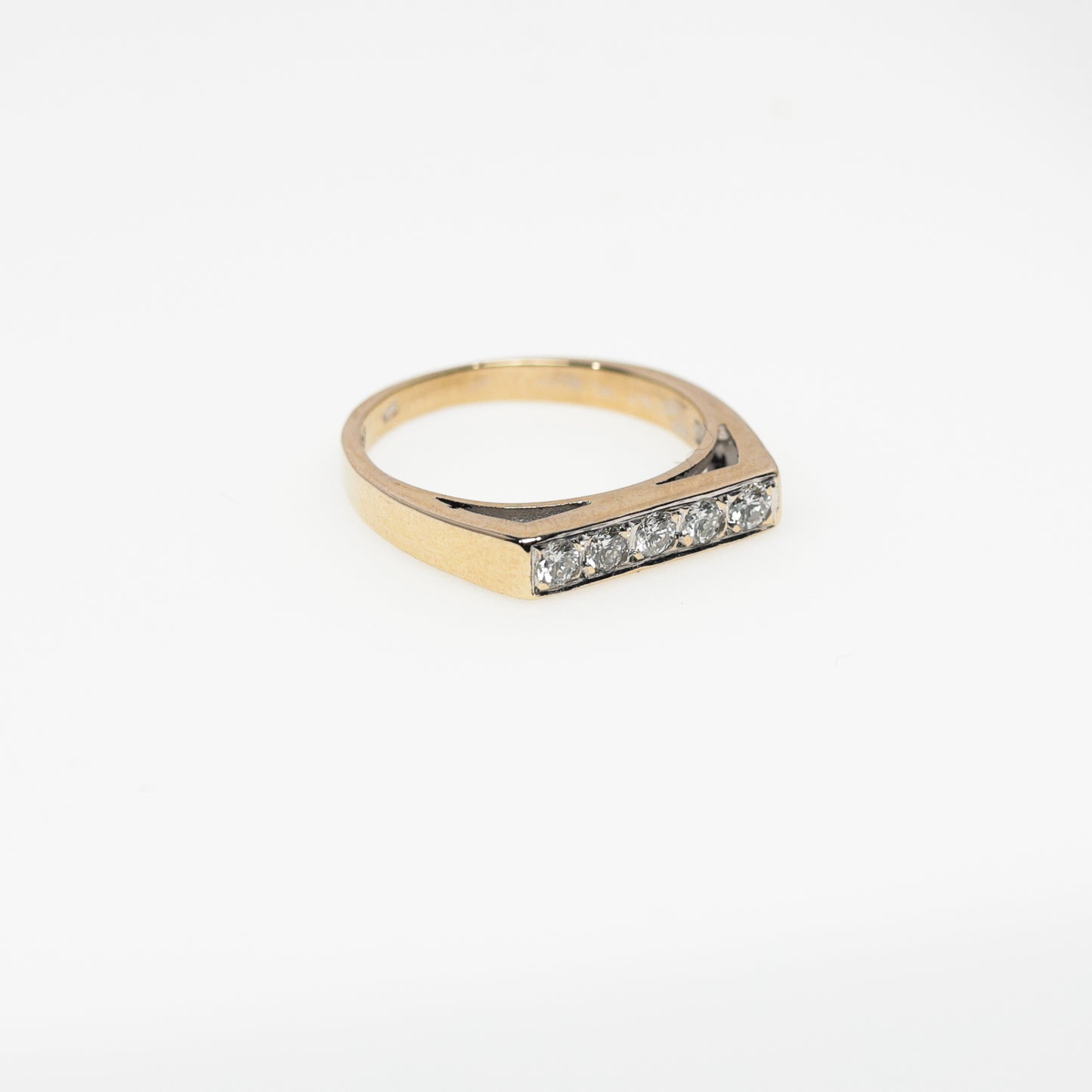 14K Gold Diamond Band