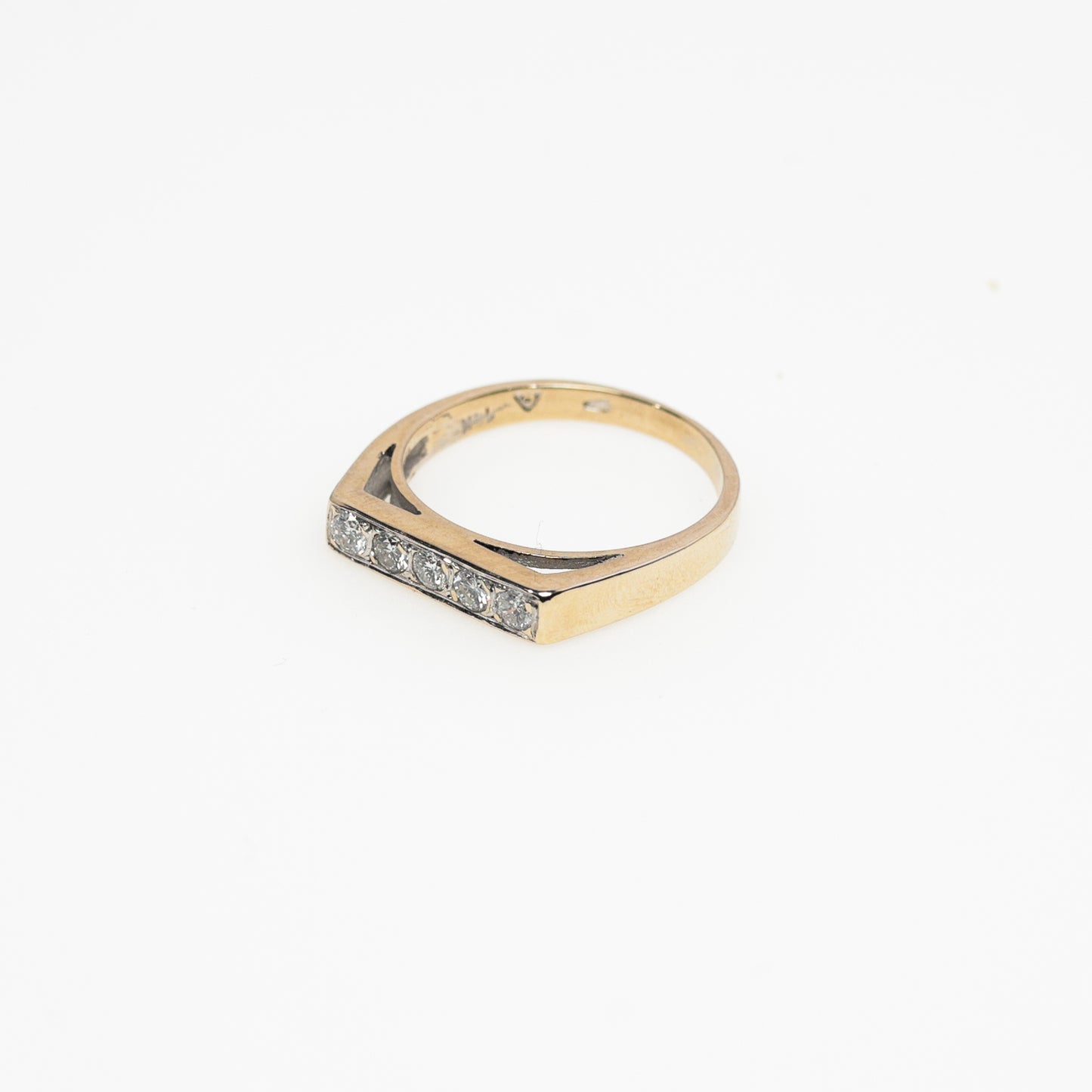 14K Gold Diamond Band