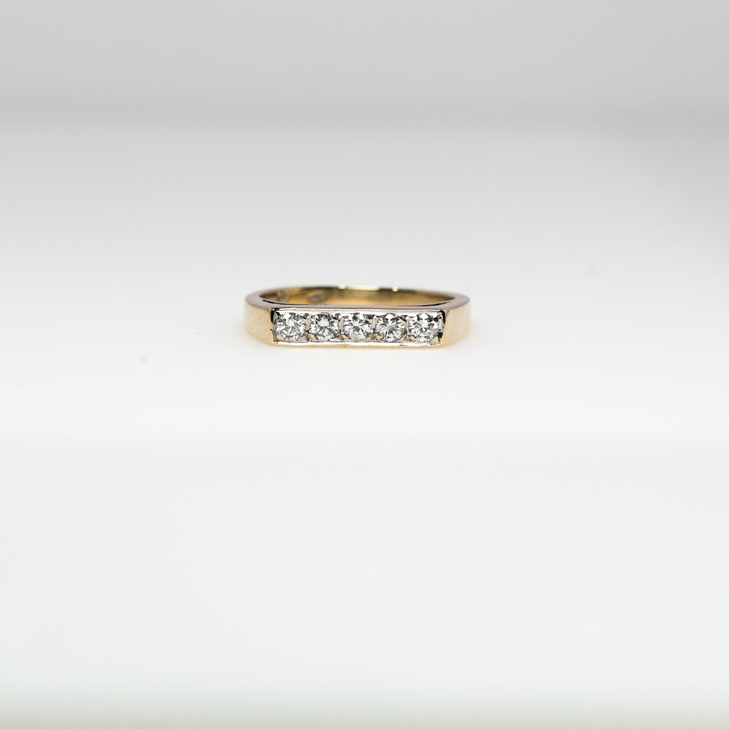 14K Gold Diamond Band