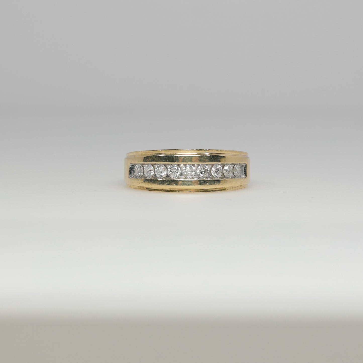 10K Yellow Gold Ring with Diamonds