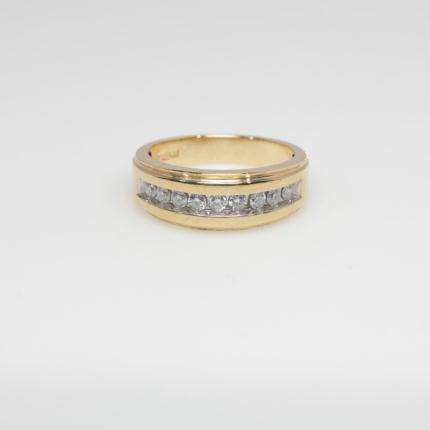 10K Yellow Gold Ring with Diamonds