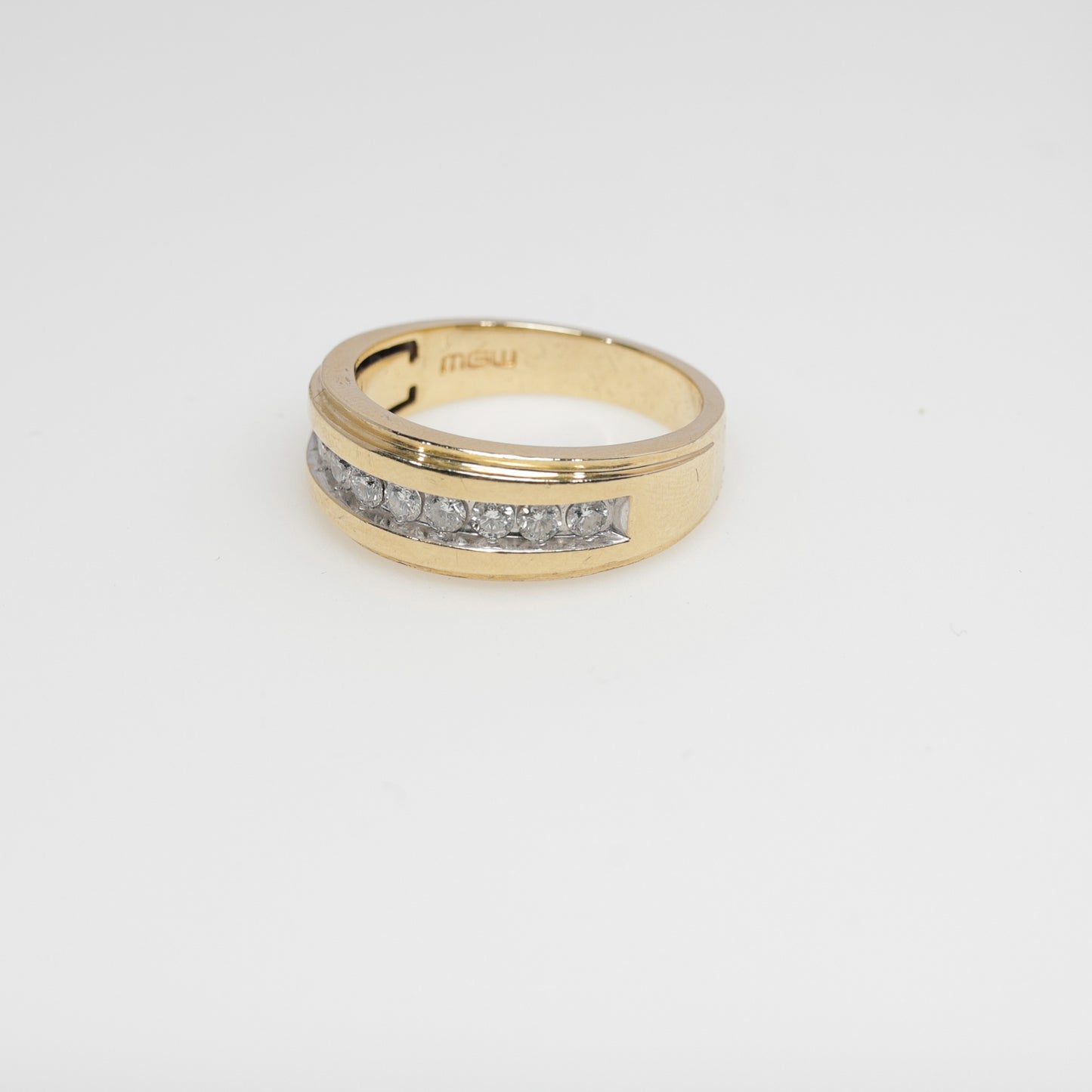 10K Yellow Gold Ring with Diamonds