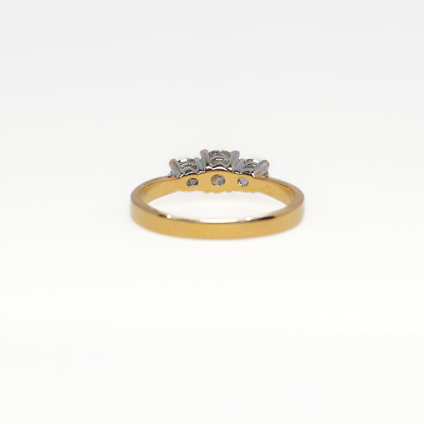 14K 3 Diamond Engagement Ring