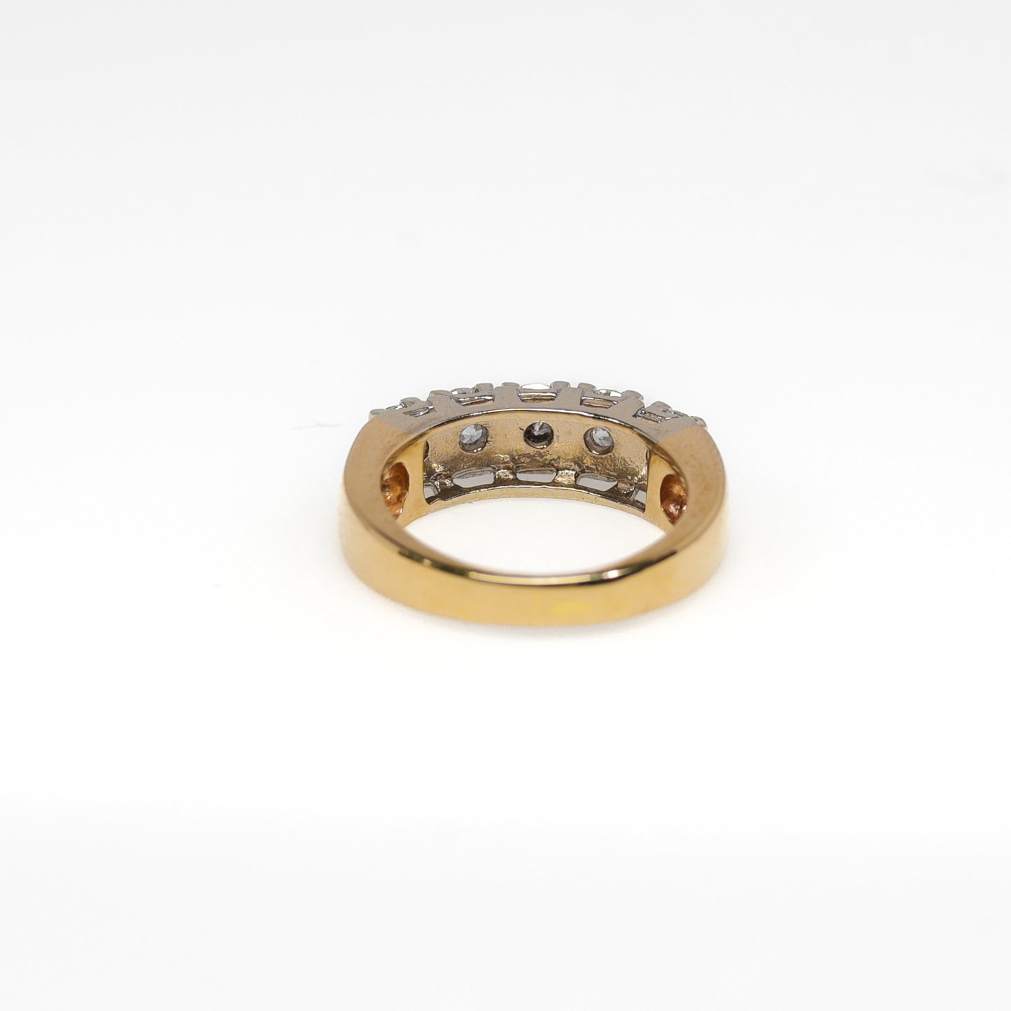 14k Gold Band with 5 Diamonds