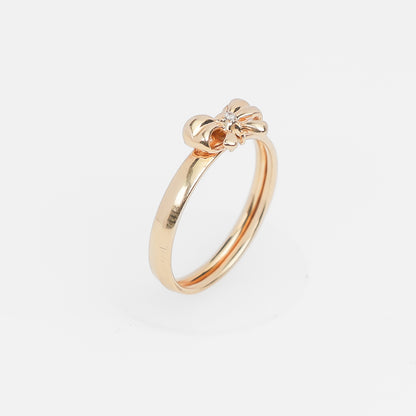 14k Gold Bow Ring