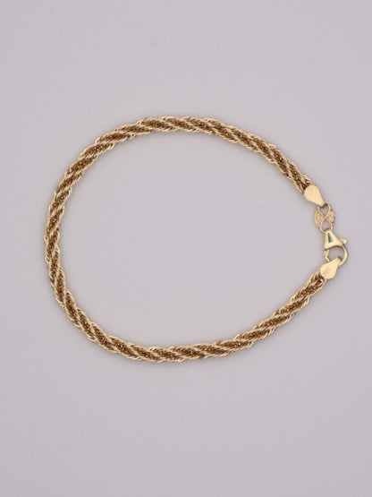 14k Rope Chain Bracelet