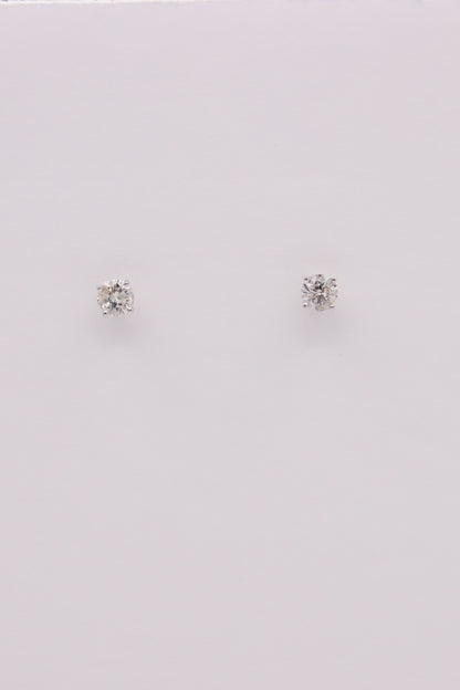 18K White Gold Effy Diamond Studs