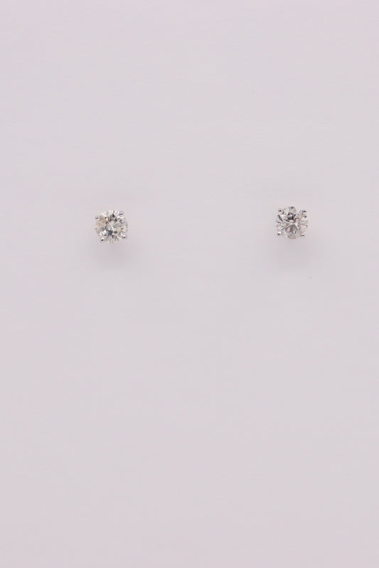 18K White Gold Effy Diamond Studs