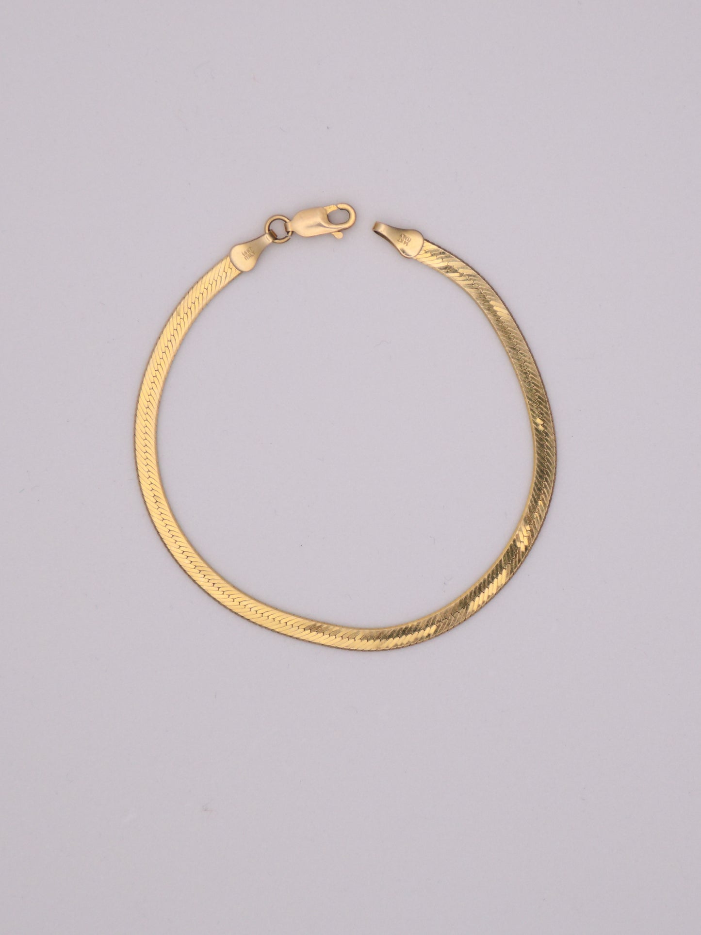 14k Herringbone Bracelet