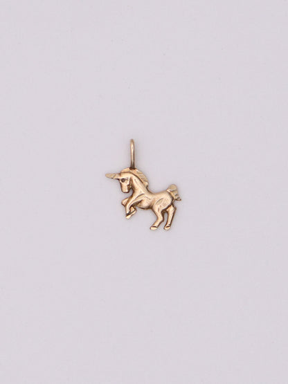 14k Unicorn Pendant