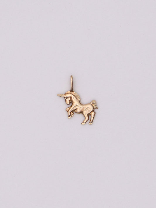 14k Unicorn Pendant