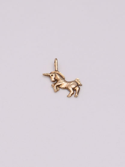 14k Unicorn Pendant