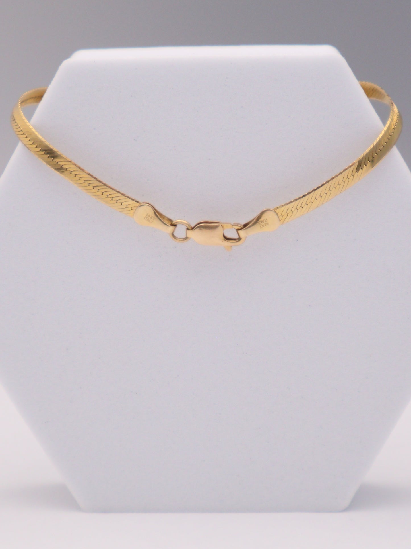 14k Herringbone Bracelet